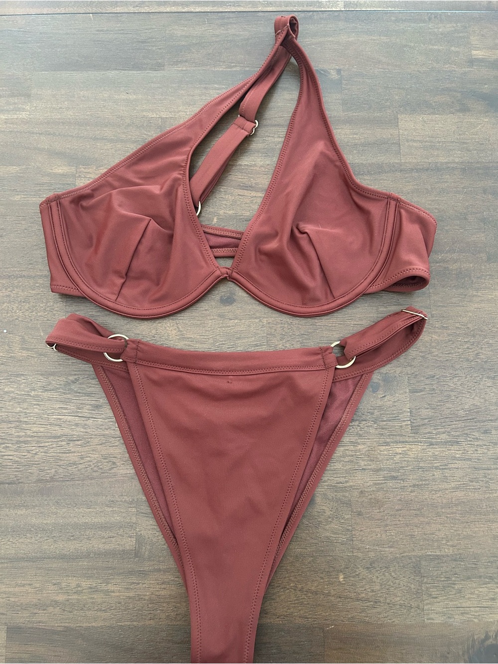 La SENZA Rust Brown Underwire Bikini Set